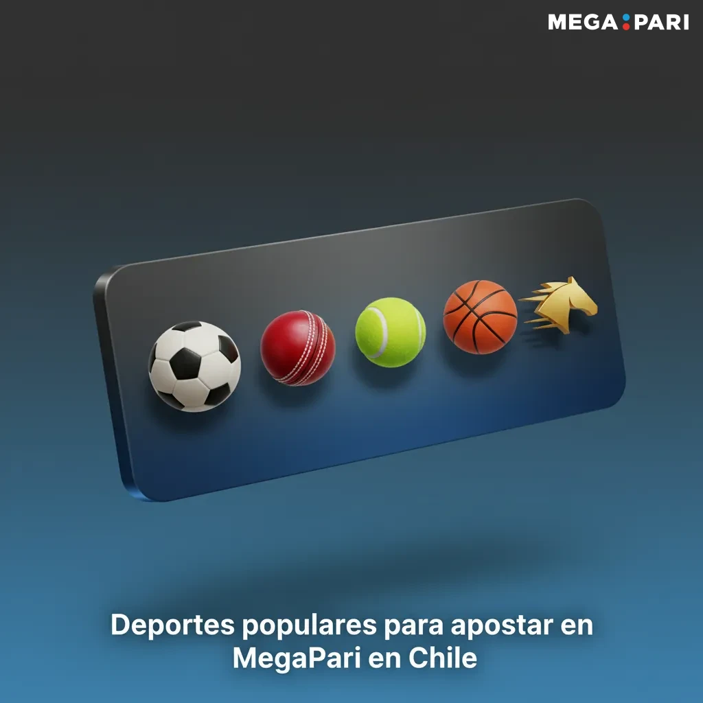 Deportes populares para apostar en MegaPari Chile: fútbol, tenis, básquetbol, tenis de mesa y vóleibol, mercados en vivo.