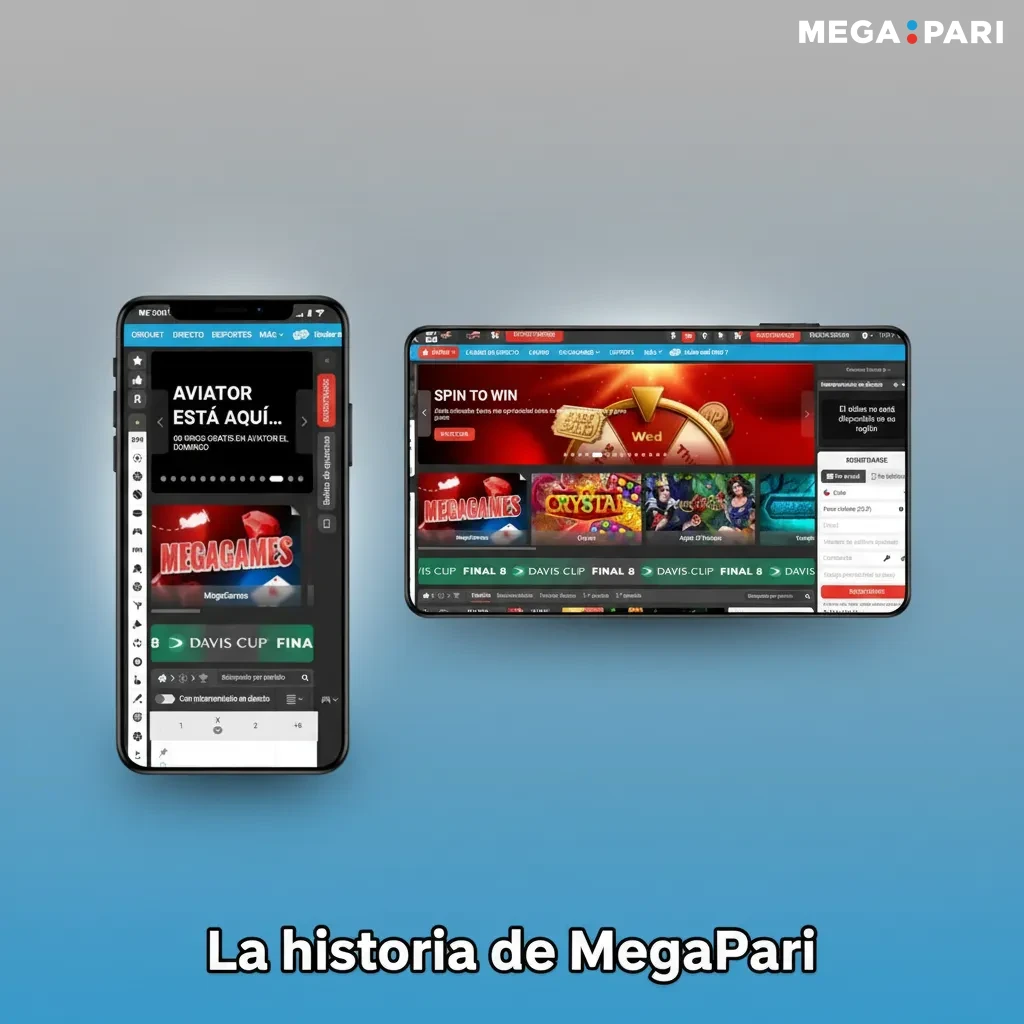 Infografía: historia de MegaPari, desde 2019 en Chile y LATAM, licencia Curazao, apuestas y casino, promos, seguridad y KYC