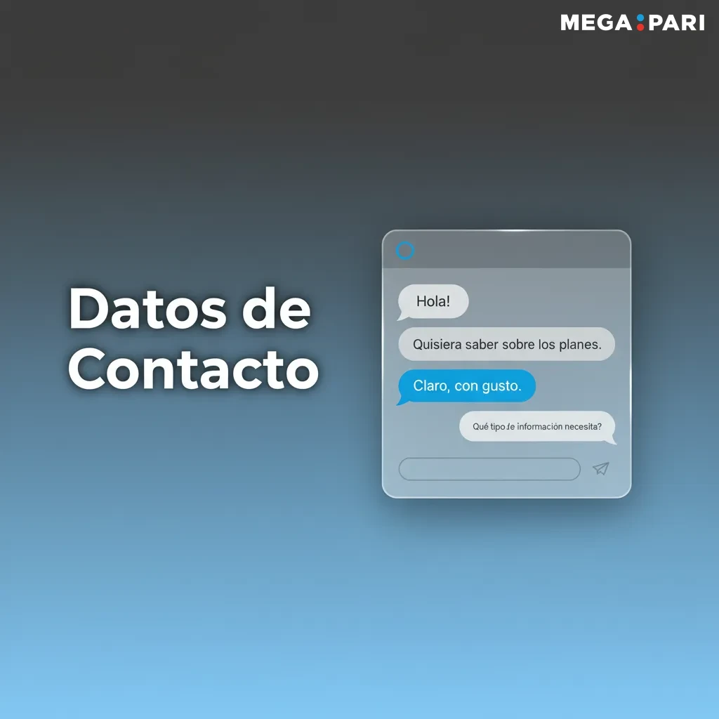 Datos de contacto: soporte 24/7 en español: chat, soporte@megapari.com, centro de ayuda, redes sociales y app móvil