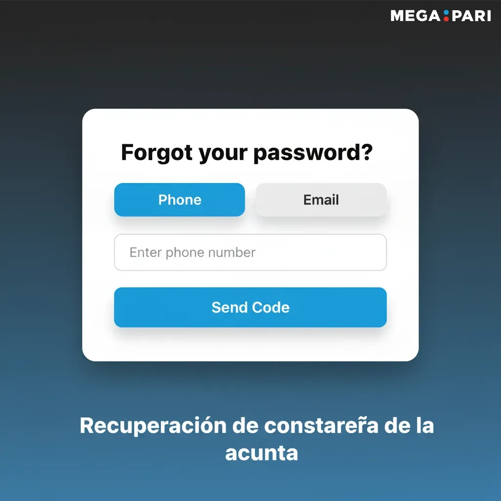Recuperación de contraseña: clic en "Olvidé mi contraseña", recibir enlace/código por correo o SMS y crear nueva clave.