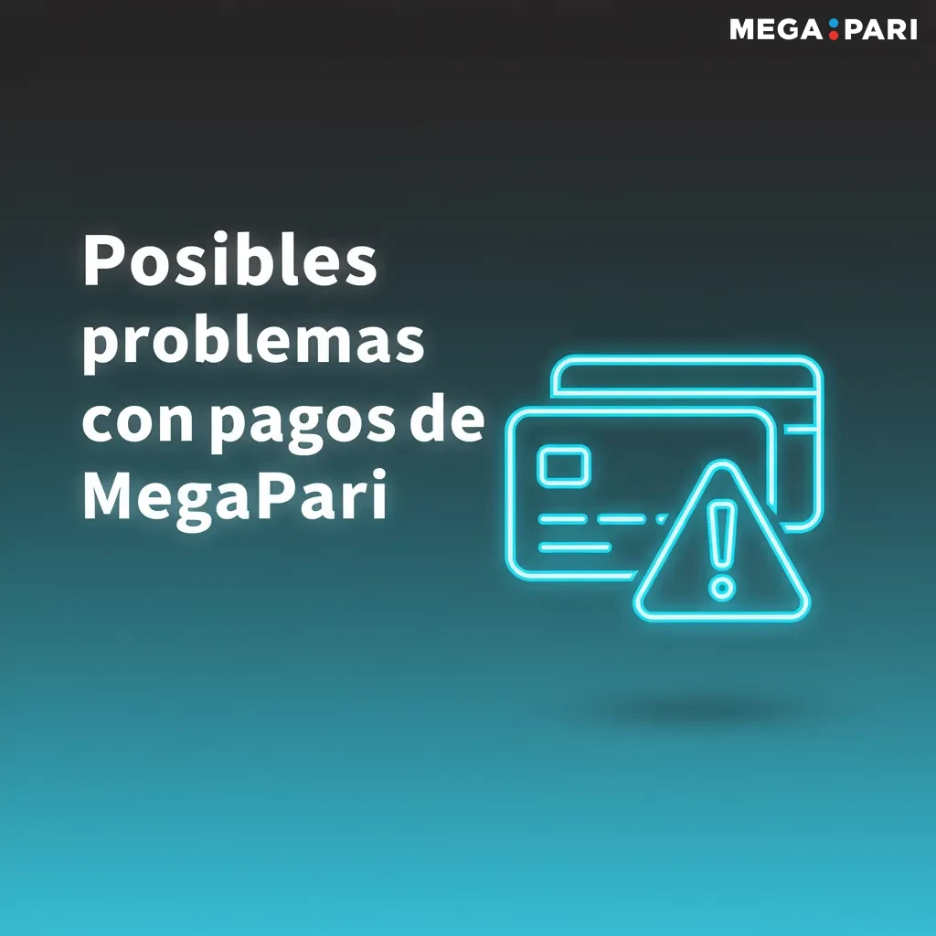 Infografía de MegaPari: problemas de pago y soluciones—rechazo bancario, depósito sin acreditar, KYC, límite, red cripto.