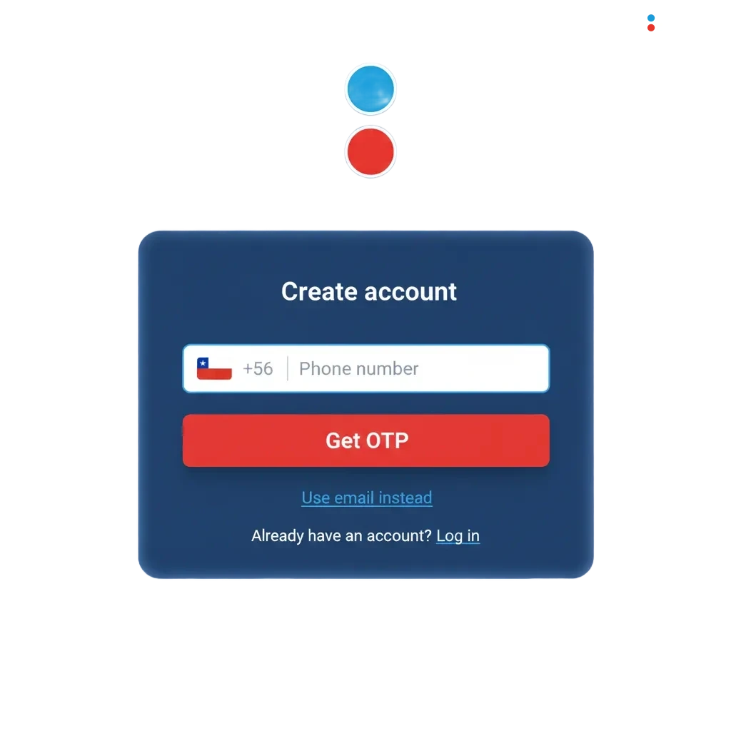 Ilustración del proceso de registro, inicio de sesión y verificación en MegaPari con íconos de usuario, candado y escudo