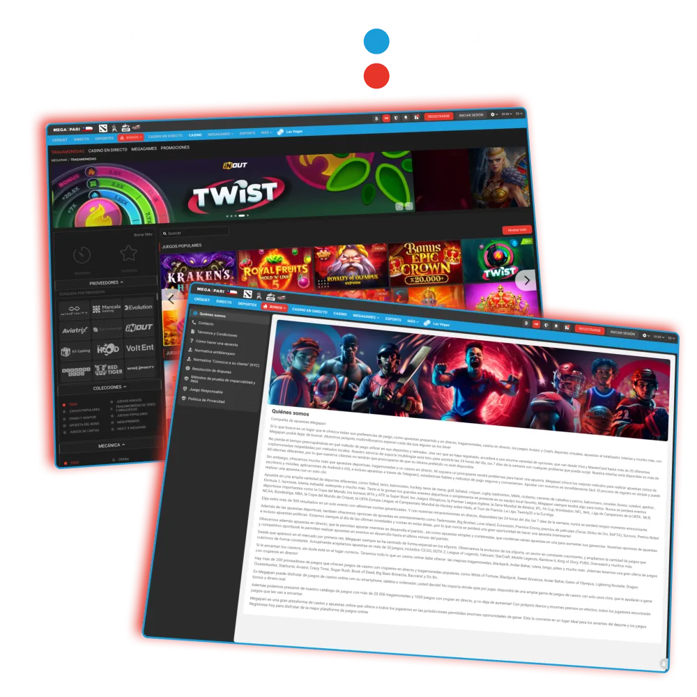 Megapari Chile sitio oficial seguro con apuestas y casino online.