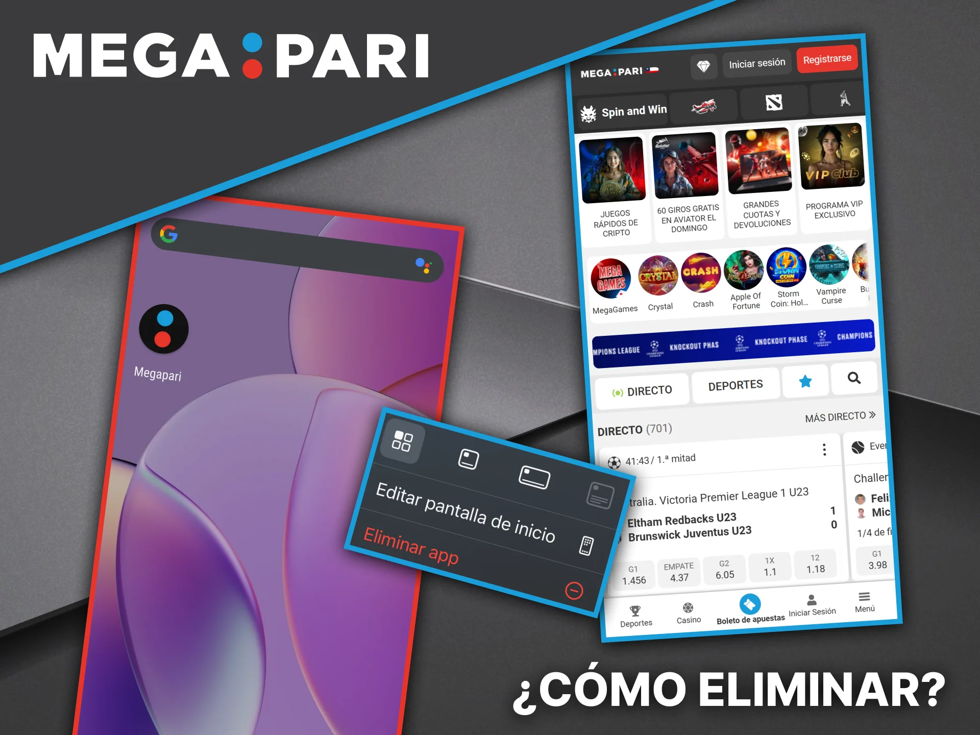 Una guía detallada sobre cómo eliminar correctamente la aplicación móvil Megapari de su dispositivo Android.