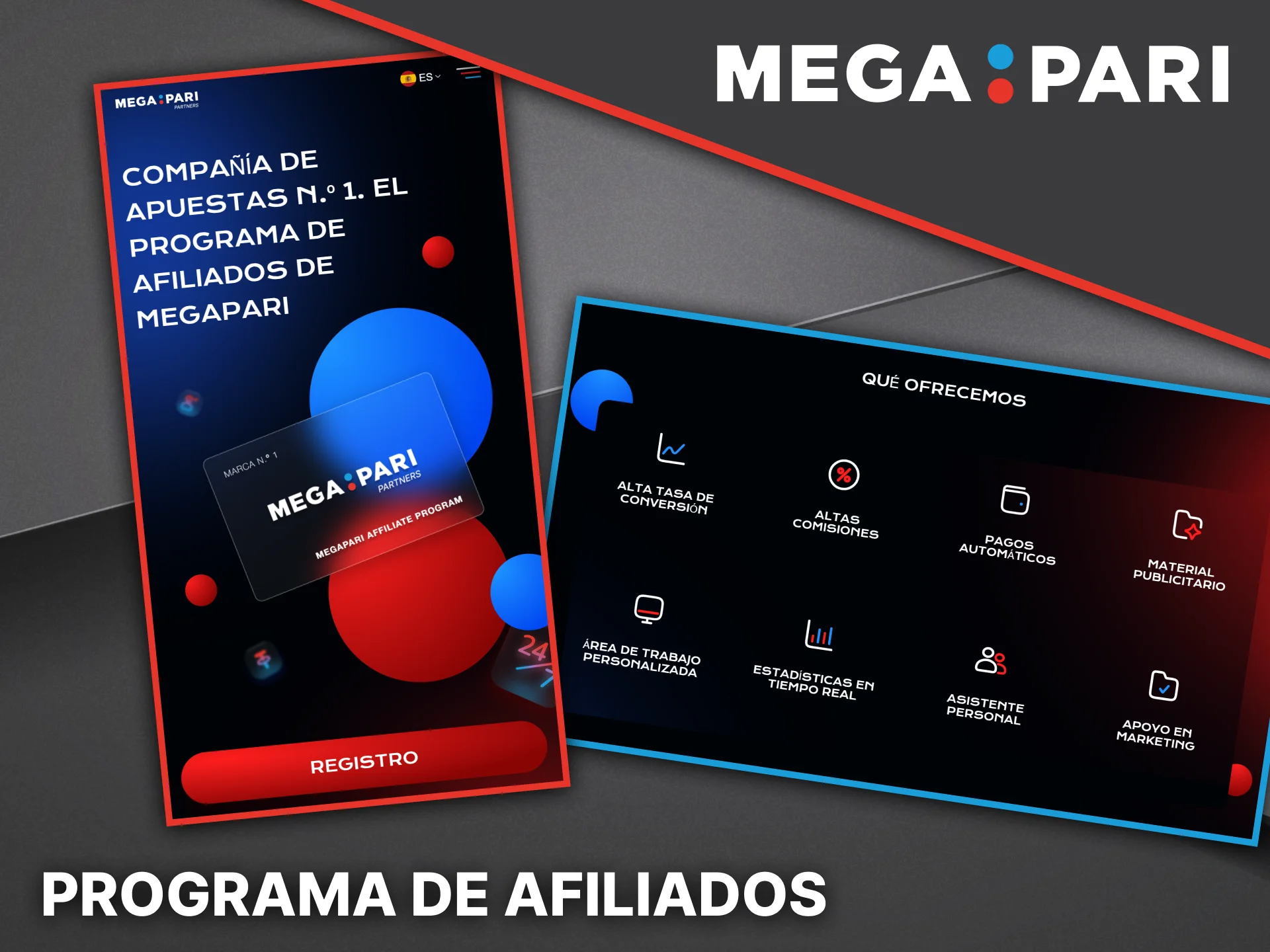 Regístrese en el programa de afiliados de Megapari y comience a ganar hoy mismo.