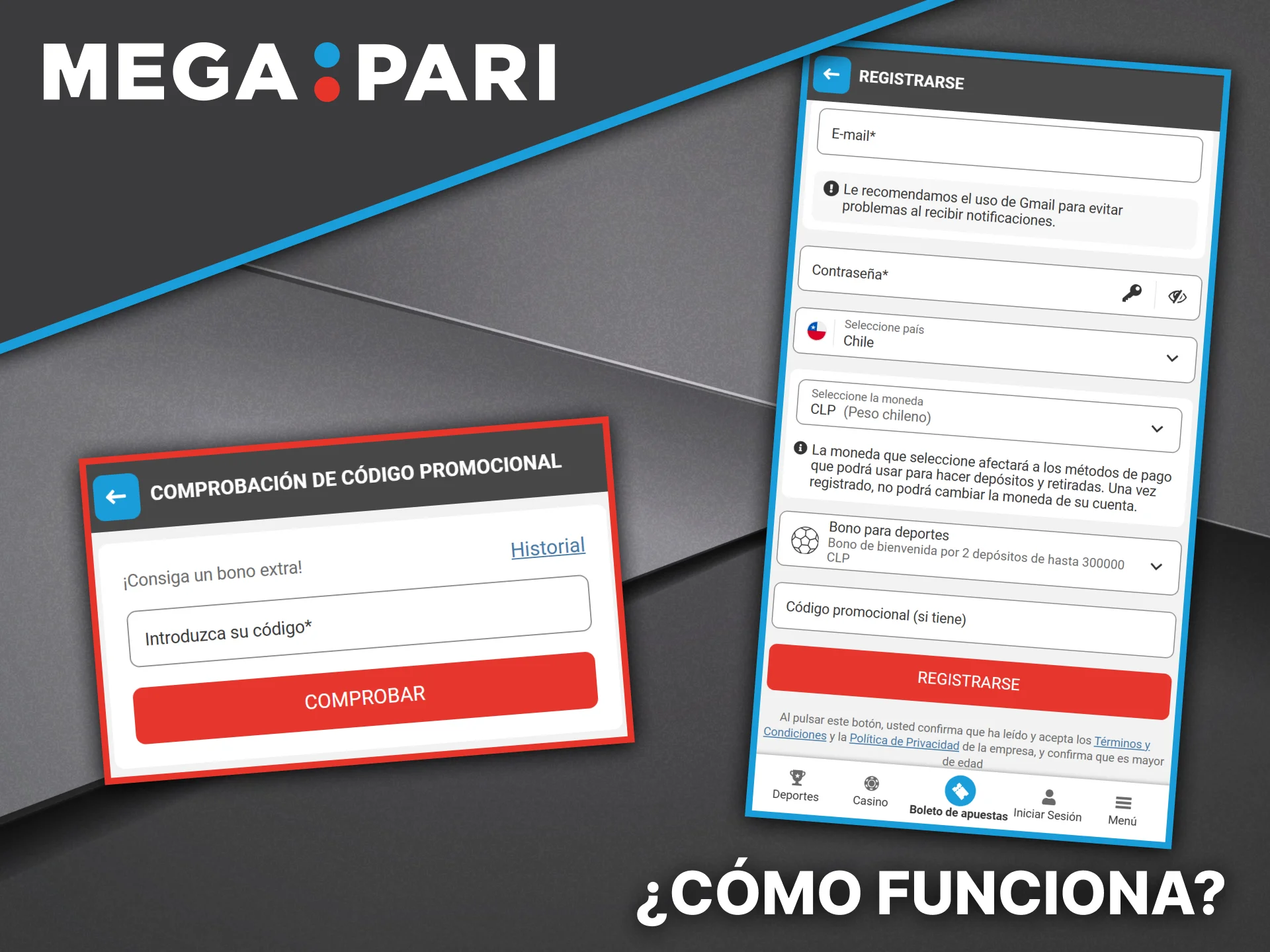 Descubre cómo funciona el código promocional Megapari.