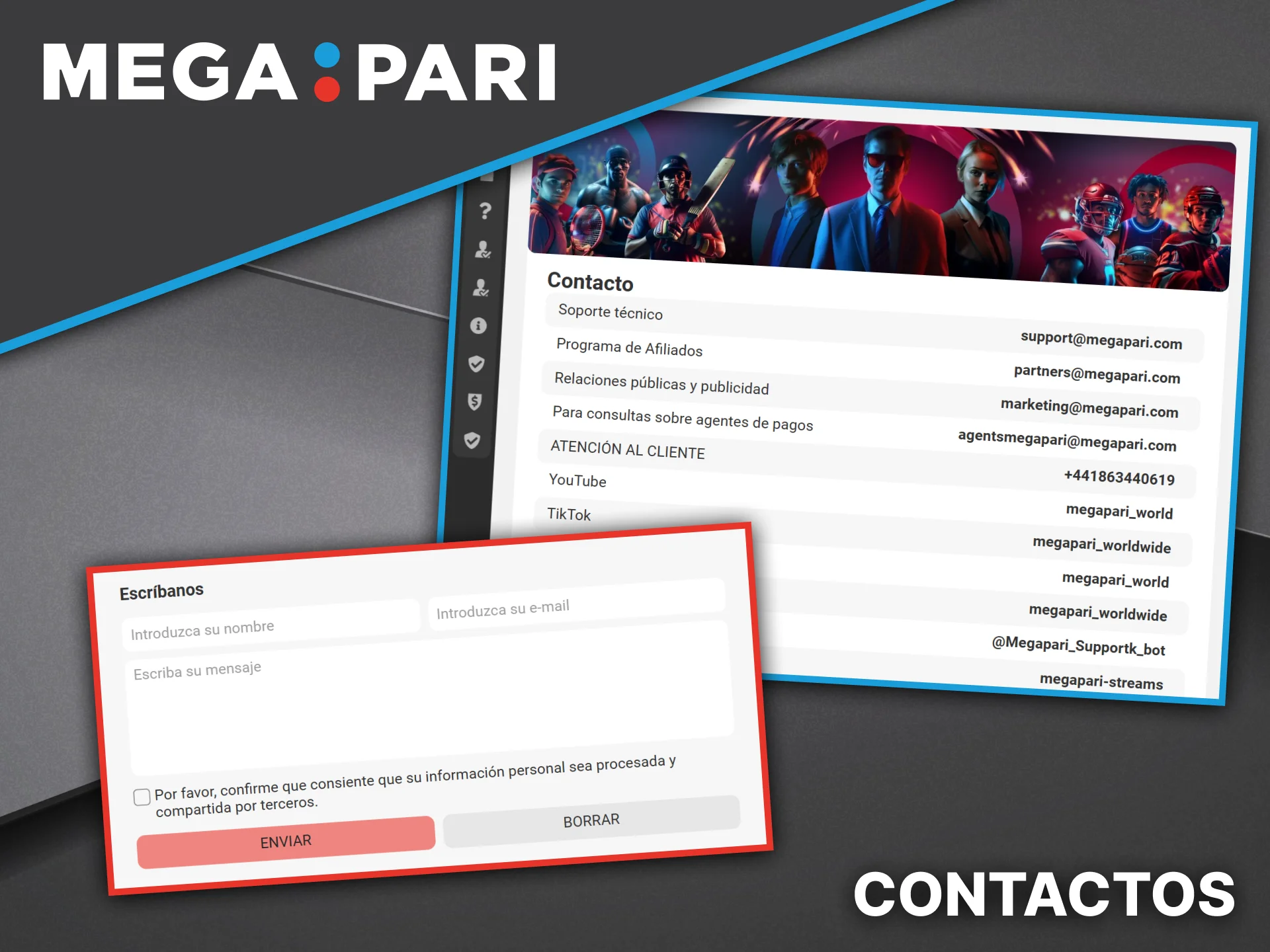 Comuníquese con el soporte de Megapari para obtener ayuda con problemas de pago.