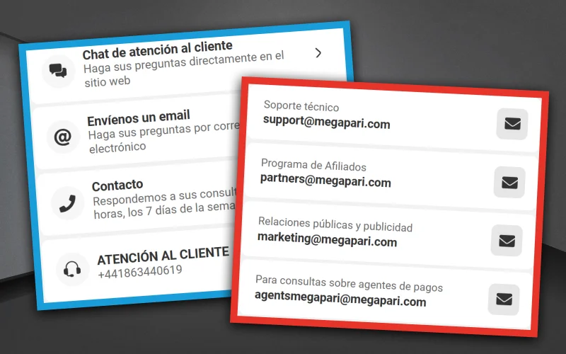 En Megapari siempre podrás obtener soporte para responder tus preguntas.